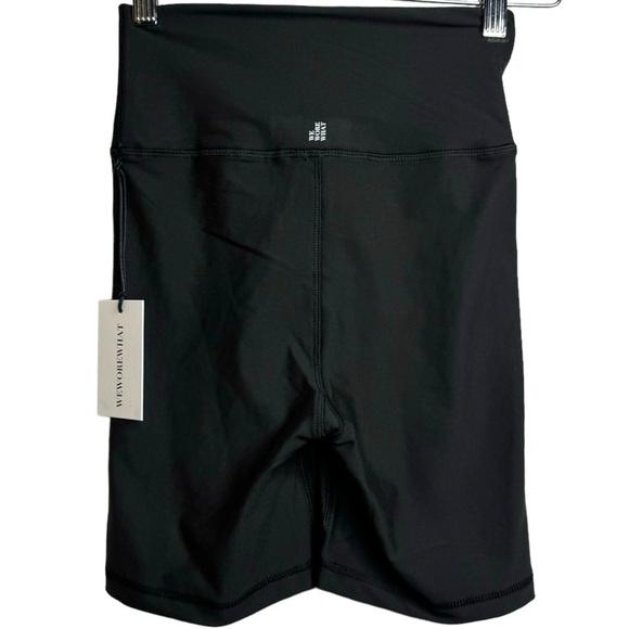 WeWoreWhat Lace Up Detail Black Biker Shorts High Rise 6" Inseam Extra Small XS - Picture 3 of 16